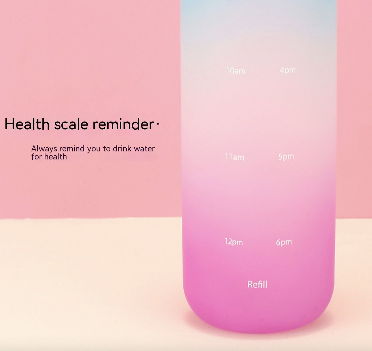 1L Bright Reusable Plastic Water Bottle With Leak Proof Lid